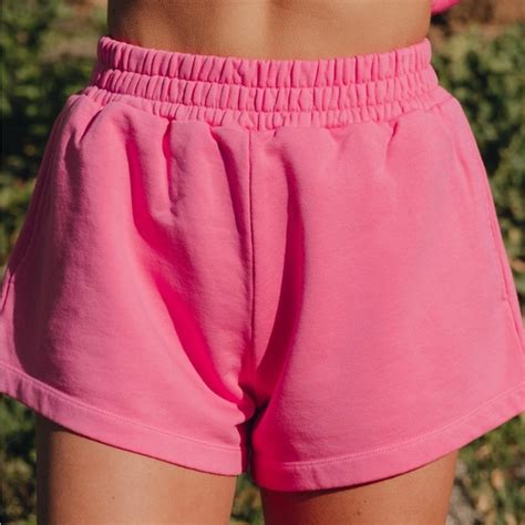 Pink Drill Shorts 